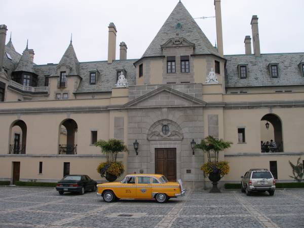 Checker Taxi at Wedding Oheka Castlel Long Is NY